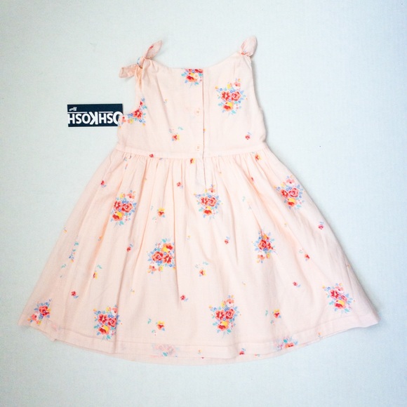 OshKosh B’gosh light pink floral dress (3T) - Picture 4 of 10